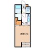 MYヒノリア 1Kの間取り
