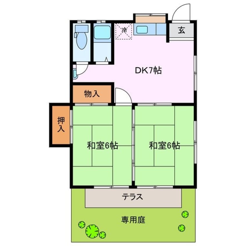 間取図 朝日町アパート