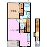 マルベリーナ 1LDKの間取り