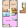 ピクシー　ヒルズ　Ｂ 2LDKの間取り