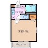 フェアリーランド　Ａ棟 1Kの間取り