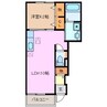 エスペランサⅠ 1LDKの間取り