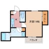 Fluss Dorf Ⅱ 1Kの間取り