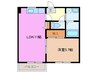 レジデンツィア西河原 1LDKの間取り