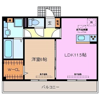 間取図 明楽　A棟
