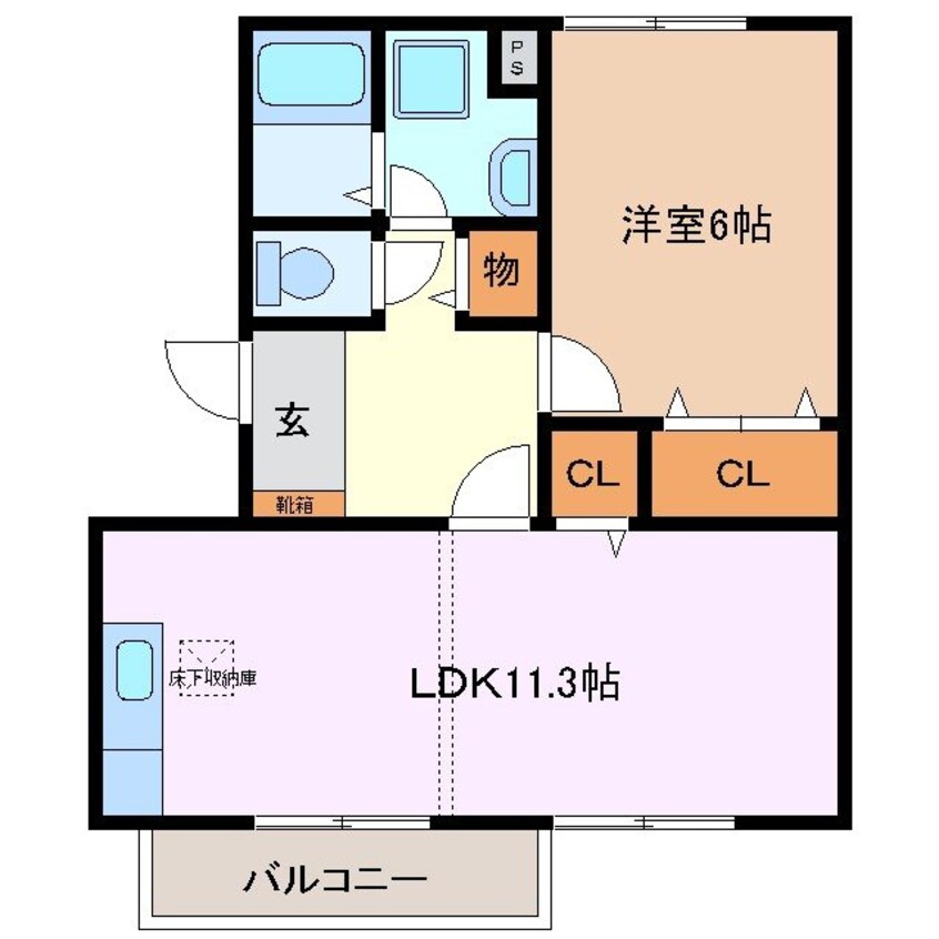 間取図 コーポラスアメニティⅠ