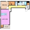 クオリスタ尾畑 1LDKの間取り
