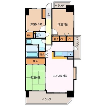 間取図 サンマンション・アトレ川越　309号室
