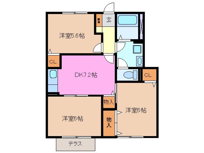 間取図 アングルス　ヴィラ