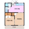 コーポ照 2DKの間取り