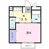 ユニ・メゾン 1Kの間取り