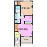 エクセレンス彩 1LDKの間取り