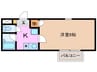 プロミネント川越富洲原 1Kの間取り