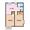 マリオ豊田Ａ 2DKの間取り
