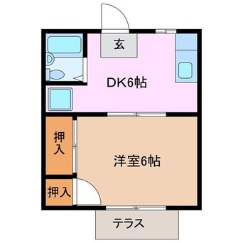 間取図 サンライズ小向