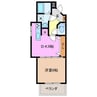 コスモス 1DKの間取り