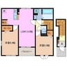 マルベリー　ヒルズ　Ⅰ 2LDKの間取り