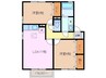 プリマベーラ　B 2LDKの間取り
