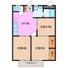 フレンドリータウンＢ 3DKの間取り