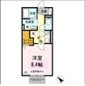 パプリカⅡ 1Kの間取り
