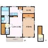 Ｅｓｔｒｅｌｌａ富田 1LDK+Sの間取り