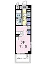 サンリットＷ　Ⅰ 1Rの間取り