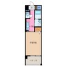 ベリッシーモ 1Kの間取り