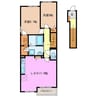 Ｍ・プラム　Ⅲ 2LDKの間取り