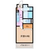 セレッソ川越 1Kの間取り