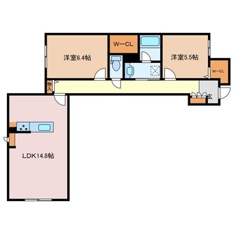 間取図 クオリスタ尾畑