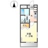 グランチェスタ 1Kの間取り