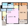 アーコンシェル　モンターニュ 1LDKの間取り
