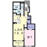 陽和　Ⅱ 1LDKの間取り