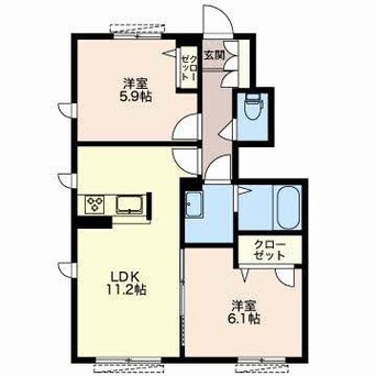 間取図 オリーブ