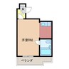 メゾンくわなＭ１ 1Kの間取り