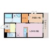 ｍａｉｓｏｎ　ｄｅ　ｐｌａｉｎｅ 1LDKの間取り
