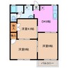 タウニーライフステージ 3DKの間取り
