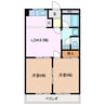 ストリートアート 2LDKの間取り