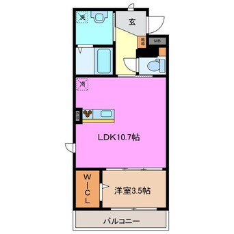 間取図 マリアロッソ富田駅前