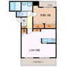 ＴａｓｃａｔａＳｏｒｔｅ東富田 1LDKの間取り