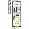 グラッド・Ｔ 1LDKの間取り