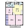 ニューシティＭ２ 3DKの間取り
