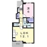 フィロス　ガーデン　Ⅱ 1LDKの間取り