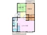 江場ハイツ 2LDKの間取り
