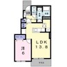 ラ　レコルト 1LDKの間取り