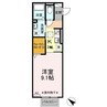 パプリカ 1Kの間取り