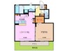 オータム山王 1LDKの間取り