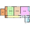 伊勢朝日町一戸建て 2DKの間取り