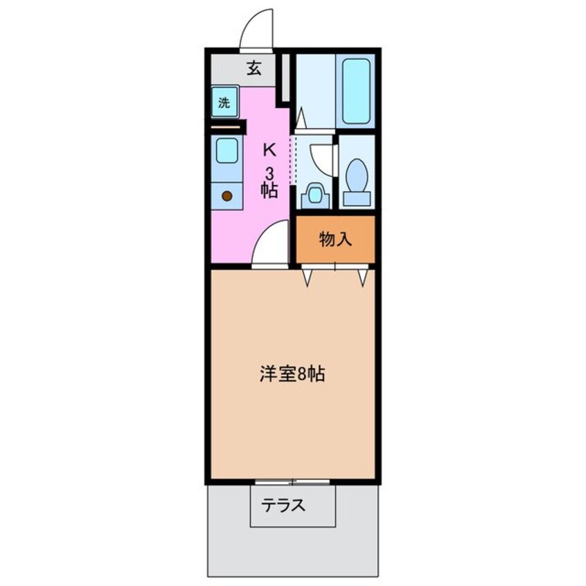 間取図 パルティール朝日