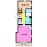 ＡＺＵＲ東富田 1LDKの間取り